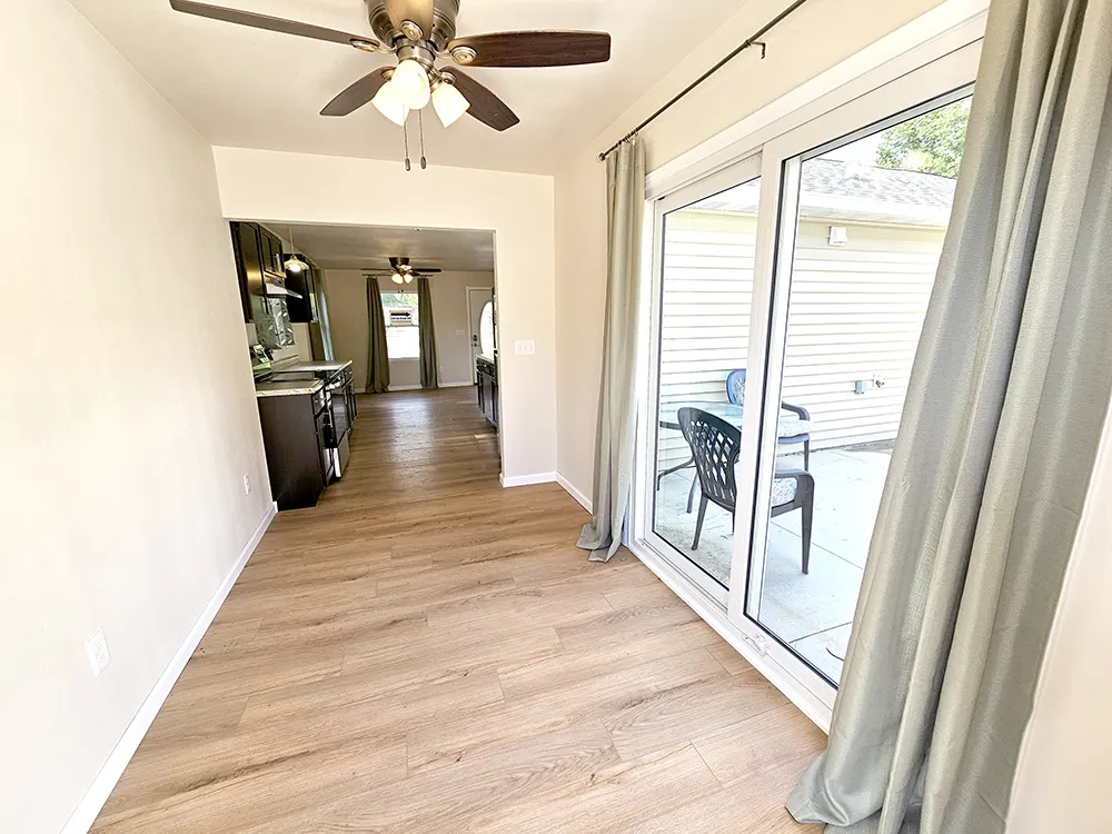 Entryway to the Kitchen from the Back Door / Patio Door / Garage